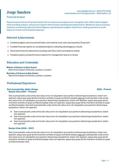 Mẫu Academic